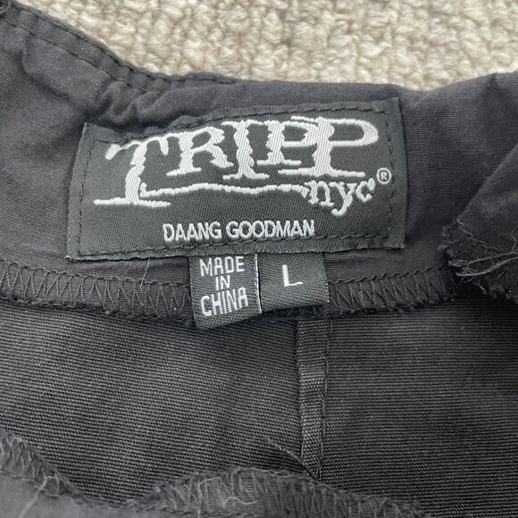 Tripp NYC Daang Goodman Royal Bones Black Pleated Corset Mini Skirt Y2k - Picture 5 of 8